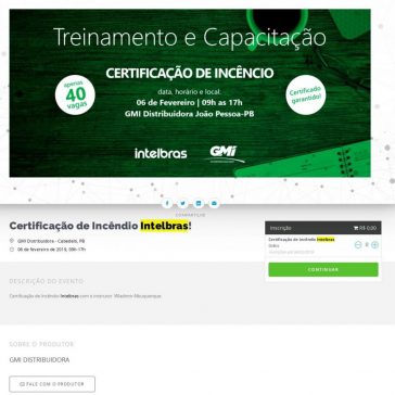 Certificação de Incêndio Intelbras!- Sympla