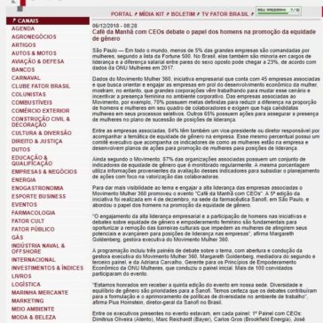 Café da Manhã com CEOs debate o papel dos homens na promoção da equidade de gênero – Portal Fator Brasil