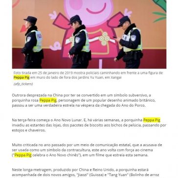 Peppa Pig, de símbolo subversivo a superestrela no Ano do Porco na China – SWI swissinfo.ch