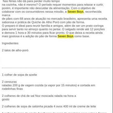 Seven Boys apresenta receita prática e saborosa para as férias – Rede Press