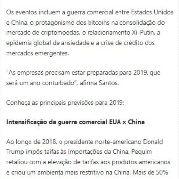 A.T. Kearney lista 10 previsões de negócios para 2019 – Valor Agregado