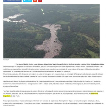 Barragens que ruíram em Brumadinho e Mariana tinham modelo ultrapassado- A Semana News