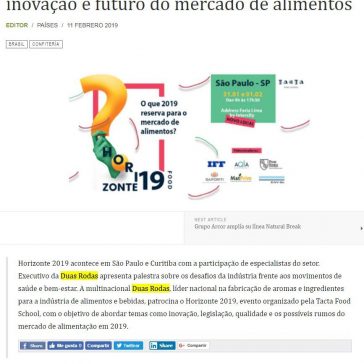 Duas Rodas patrocina evento que discutirá inovação e futuro do mercado de alimentos – Food News Latam