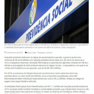 Renúncias previdenciárias vão tirar 54 bilhões de reais dos cofres do INSS neste ano-O Sul