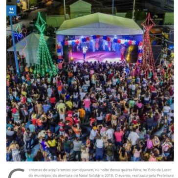 Acopiara realiza abertura do Natal Solidário e atrai centenas de pessoas – Ceará AGORA