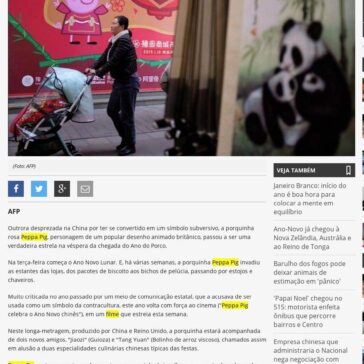 Peppa Pig: de símbolo subversivo a superestrela no Ano do Porco na China – A Critica (On-line)
