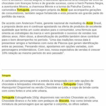 Páscoa: Arcor aposta em personagens e preços atrativos – Rede Press