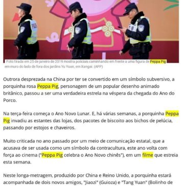 Peppa Pig, de símbolo subversivo a superestrela no Ano do Porco na China – Dom Total