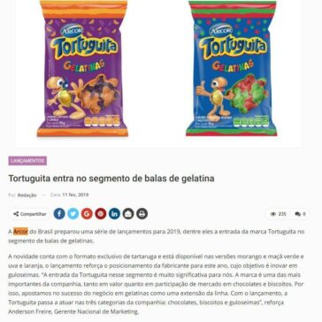 Tortuguita entra no segmento de balas de gelatina – Newtrade