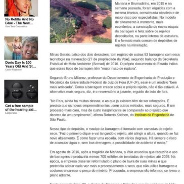 Barragens que ruíram em Brumadinho e Mariana tinham modelo ultrapassado- Diário dos Campos