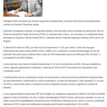 Tribunais livram empresas do adicional de 10% do FGTS- Ricardo Alfonsin Advogados