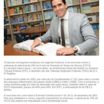 Tribunais livram empresas do adicional de 10% do FGTS- Federação da Saúde