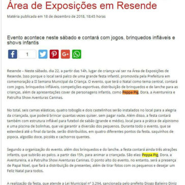 “Festa da Criança’ será realizada na Área de Exposições em Resende – Diário do Vale