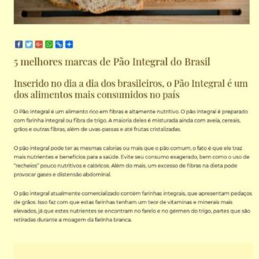 5 melhores marcas de Pão Integral do Brasil – Comida Simples