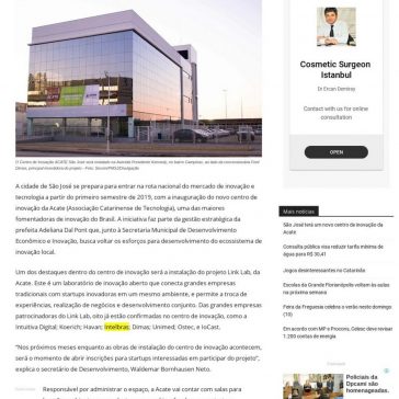 São José terá um novo centro de inovação da Acate- Correio SC