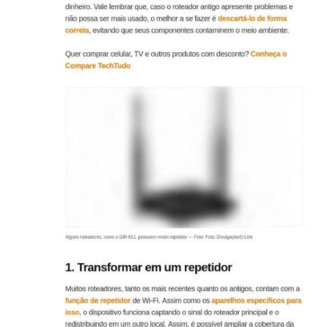 Cinco formas de aproveitar um roteador antigo -Tech tudo
