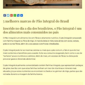 5 melhores marcas de Pão Integral do Brasil – Comida Simples Comida Simples