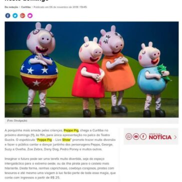 Peppa Pig apresenta espetáculo mágico para a criançada neste domingo – Massa News