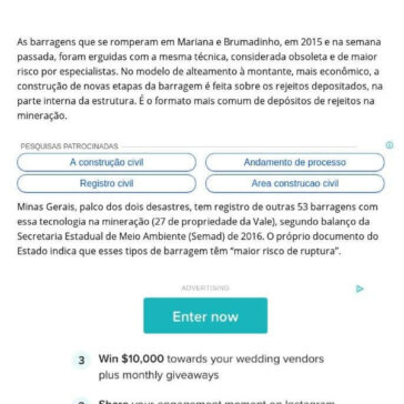 Barragens que ruíram em Brumadinho e Mariana tinham modelo ultrapassado – Nitro News Brasil