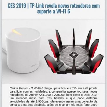CES 2019 | TP-Link revela novos roteadores com suporte a Wi-Fi 6- EexpoNews