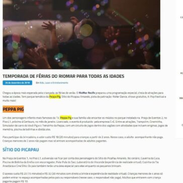 Temporada de férias do RioMar para todas as idades – Viva RioMar Recife