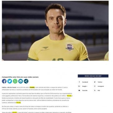 Falcão será embaixador da Penalty até 2024- Mantos do Futebol