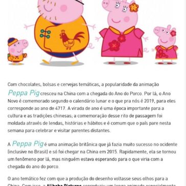 Popularidade da Peppa Pig decola com a chegada no Ano do Porco na China –  Jovem Nerd