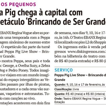 Peppa Pig chega à capital com o espetáculo ‘Brincando de Ser Grande’ – BemParaná