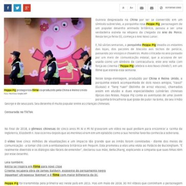 Peppa Pig, de símbolo subversivo a superestrela no Ano do Porco na China – Folha de Pernambuco Digital