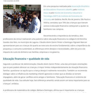 A importância de falar sobre educação financeira com as crianças -Unisul