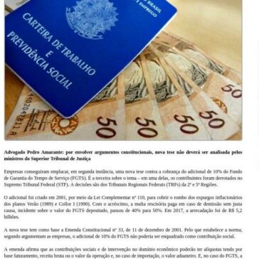 Tribunais livram empresas do adicional de 10% do FGTS- Dia a Dia Tributário