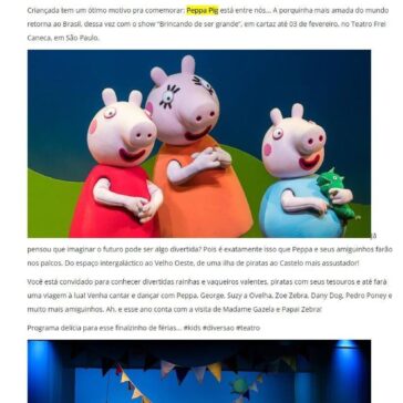 Bem pertinho da Peppa Pig e amigos – Adriane Galisteu
