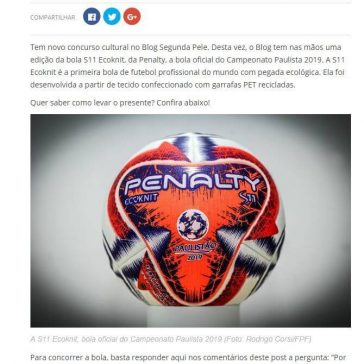 Quer ganhar uma bola do Campeonato Paulista? Concurso cultural dá presentão!-LanceNet
