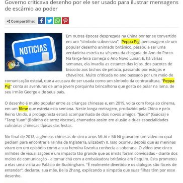 Peppa Pig vai de símbolo subversivo à superestrela no Ano do Porco na China – Nossa Radio Horizontina