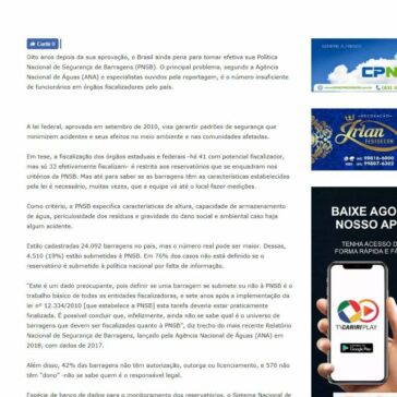 Lei de segurança de barragens patina há oito anos; entenda- TV Cariri