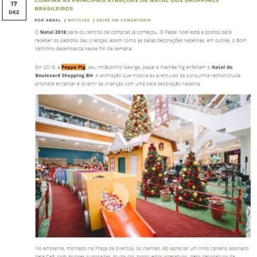 Confira as principais atrações de Natal dos shoppings brasileiros – Abral
