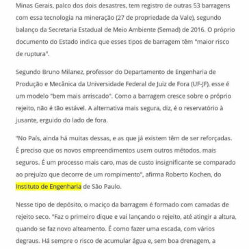 Barragens que ruíram em Brumadinho e Mariana tinham modelo ultrapassado- R7 Notícias