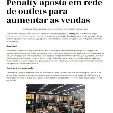 Penalty aposta em rede de outlets para aumentar as vendas- Inteligemcia