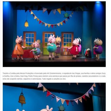 Peppa Pig Live Show, musical licenciado está em turnê e Curitiba entrou no roteiro – Criança na Plateia