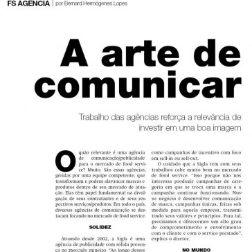 A arte de comunicar – Food Service News