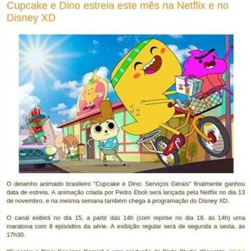 Cupcake e Dino estreia este mês na Netflix e no Disney XD – Info Animation