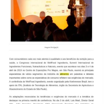 Congresso Internacional do WellFood Ingredients debate as transformações na indústria de alimentos – Portal Macauba