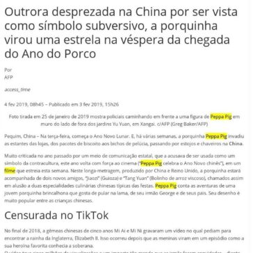 Peppa Pig, de símbolo subversivo a superestrela na China – Jornais Virtuais