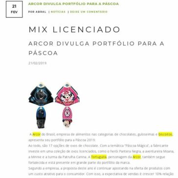 Arcor Divulga Portfólio para a Páscoa – Abral