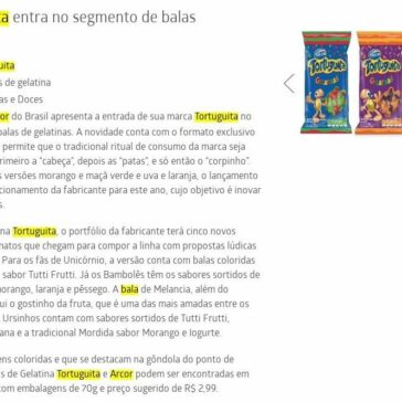 Tortuguita entra no segmento de balas – Mundo do Marketing