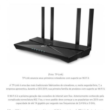 TP-Link anuncia seus primeiros roteadores com suporte ao Wi-Fi 6- Seja Bem-Vindo Ao Mundo Mobile