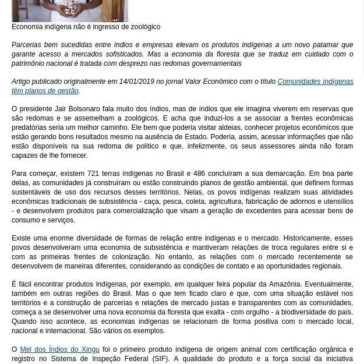 Economia indígena não é ingresso de zoológico – Pravda.ru