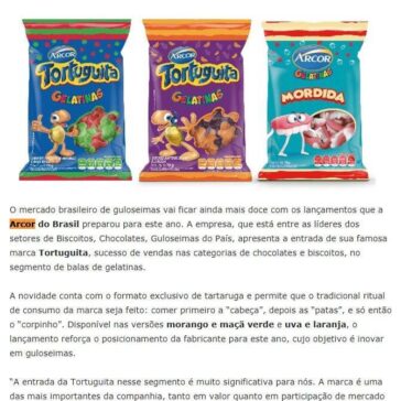 Tortuguita entra no segmento de balas de gelatinas – Cidade Marketing