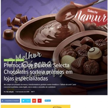 Promoção de Páscoa: Selecta Chocolates sorteia prêmios em lojas especializadas – Abc da Comunicação