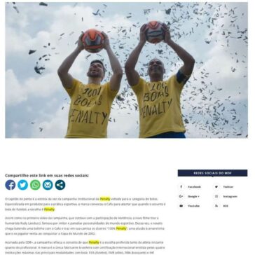 Cafu estrela nova campanha para bolas da Penalty -Mantos do Futebol